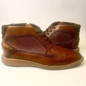 Steve Madden Vasco Deep Tan Leather Lace Up Chukka Boot Amazon.com | Steve Madden Men main image 4